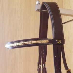 Dy'on D Collection Brass Clincher Straight Browband