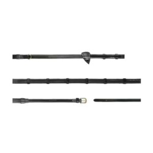 Dy'on D Collection 1/2" Howlett Rubber Reins With 7 Leather Loops