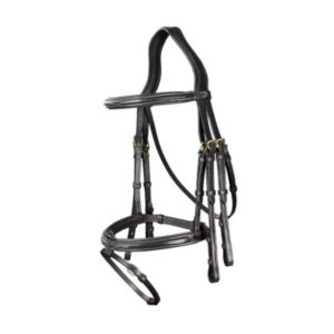 Dy'on D Collection Flash Noseband Double Bridle
