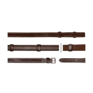 Dy'on Dressage Collection Flat Leather 5/8" Hunter Reins With 7 Leather Loops (Without Stopper)