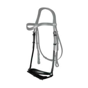 Dy'on Dressage Collection Flat Leather Matte Drop Noseband With Pull Back