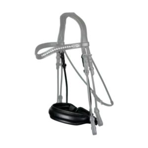 Dy'on Dressage Collection Round Leather Matte Large Crank Noseband