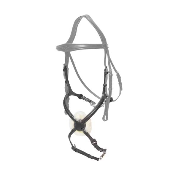 Dy'on New English Collection Figure 8 Noseband with Chain - Image 4