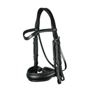 Dy'on Working Collection Matte Large Crank Noseband Double Bridle