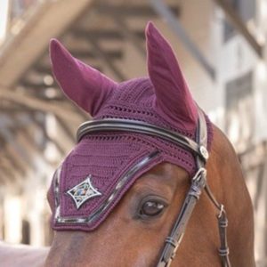 Fly Veil - Plum and black