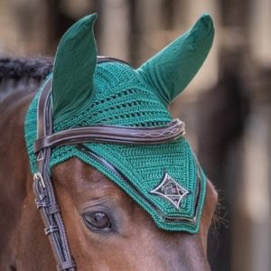 Fly Veil - Forest green and black