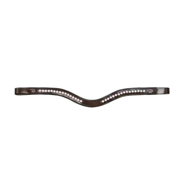 Dy'on New English Collection Half Swarovski V-Shaped Browband