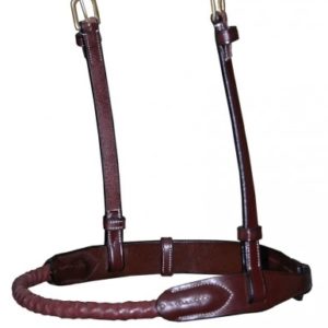 Dy'on D Collection Leather Covered Rope Noseband