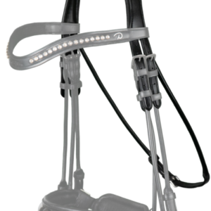 Dy'on Round Dressage Collection Double Bridle Headpiece
