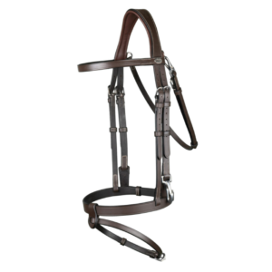 Working Collection Flash Noseband Bridle With Snap Cheeks