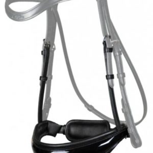 Dy'on Flat Dressage Collection Large Crank Patent Flash Noseband