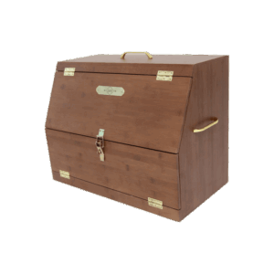Grooming Deluxe Bamboo Lockable Show Box With Removable Drawers