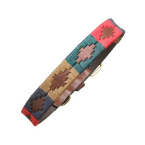 Pampeano Navidad Accessories Premium Leather Dog Collar Hand-Stitched
